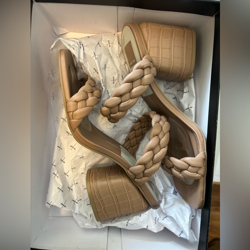 Dolce Vita Beige Block Heels (NIB)
